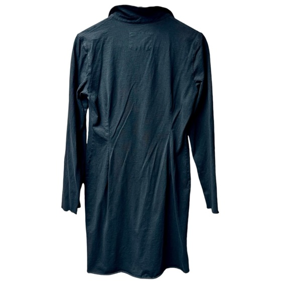 Frank & Eileen Nicole Long Sleeve Henley Dress Heritage Jersey Black Small S - Picture 5 of 14